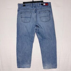 Tommy Hilfiger Big Flag Med Wash Relaxed Wide Leg Jeans 36